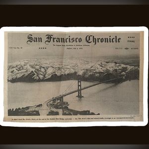San Francisco Chronicle “Original Newspaper Clipping”